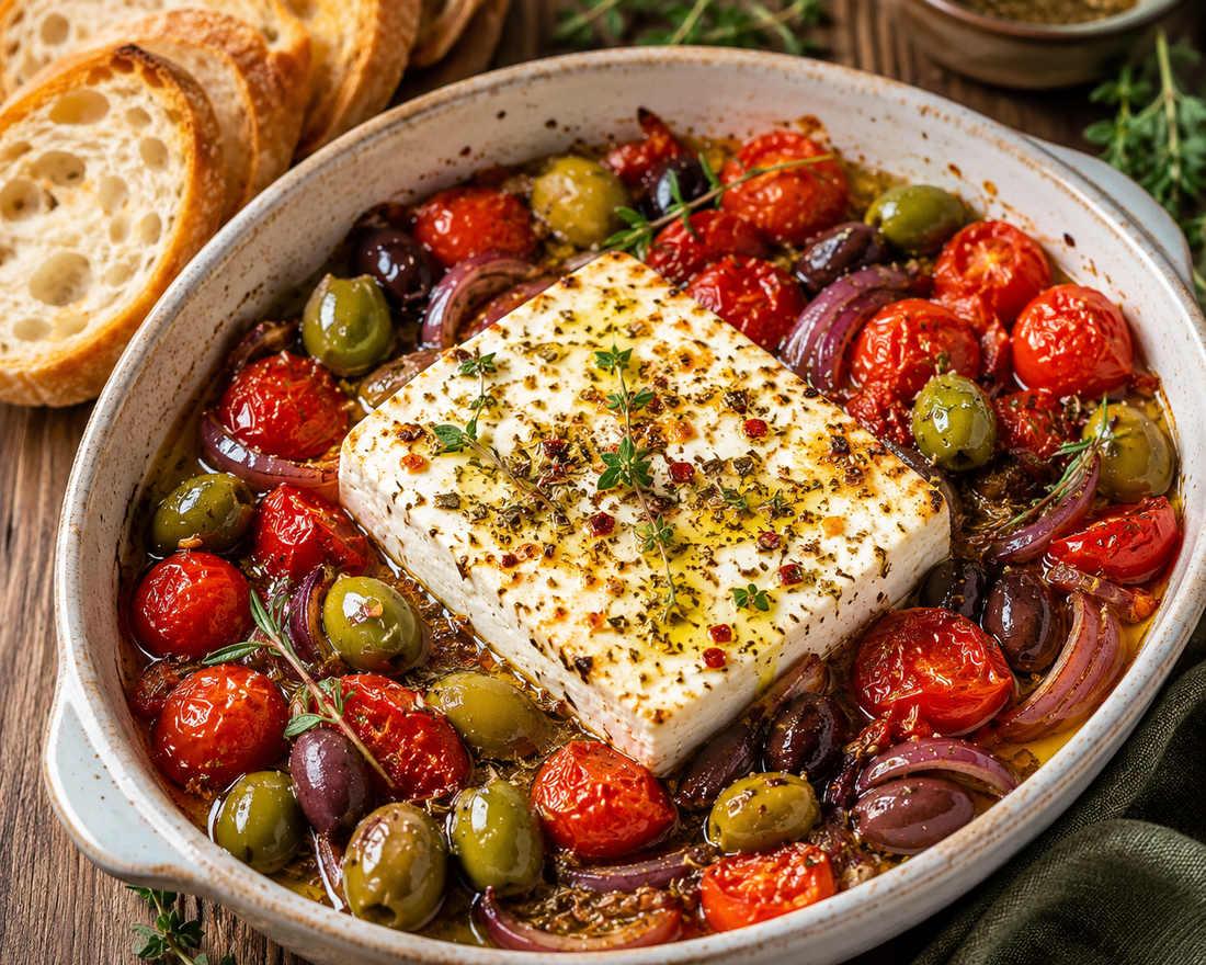 Mediterraner Schafskäse mit Oliven – Bella Mediterranea