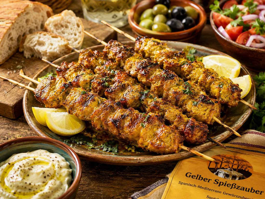 Pinchos Morunos – Gelber Spießzauber