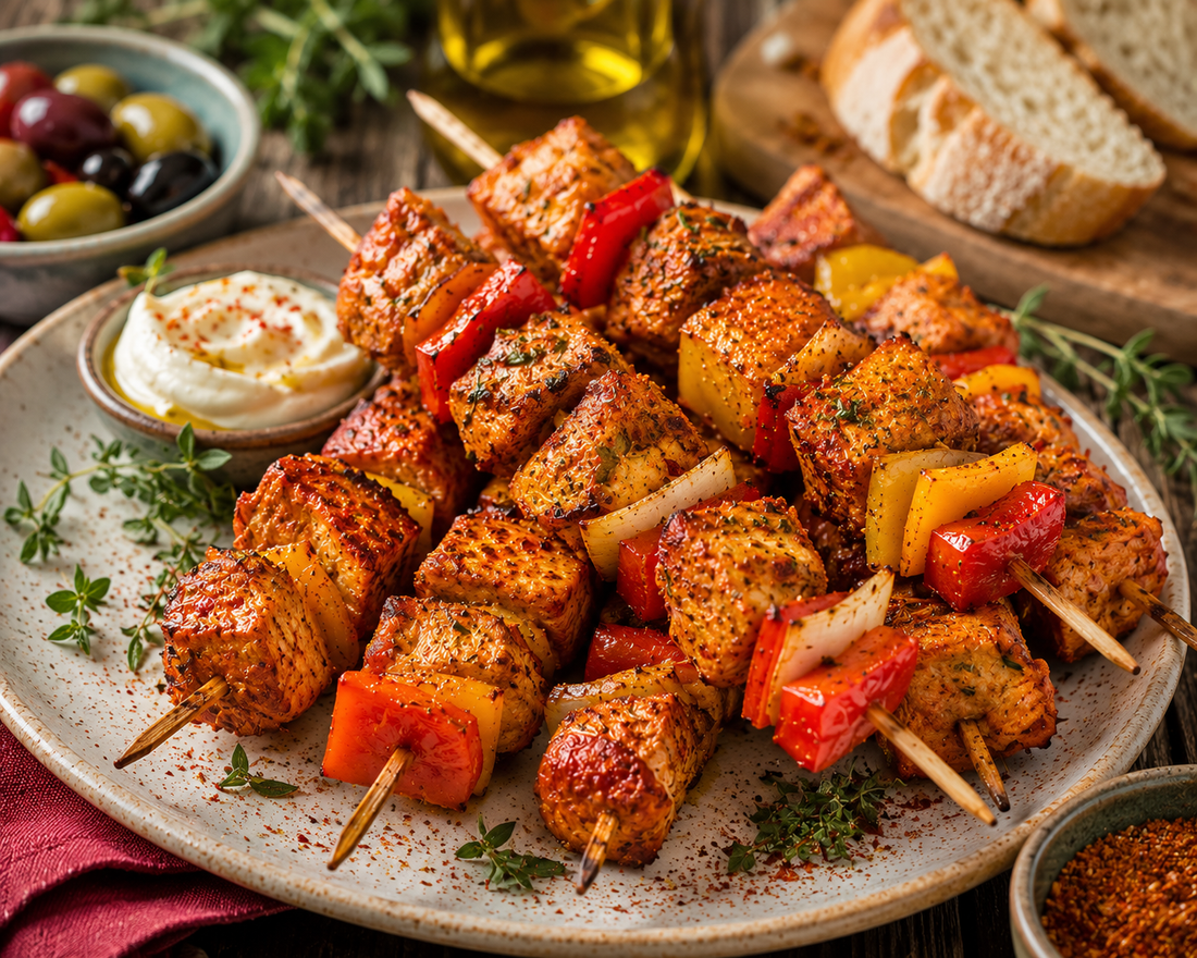 Roter Spießzauber – würzige Paprika-Fleischspieße