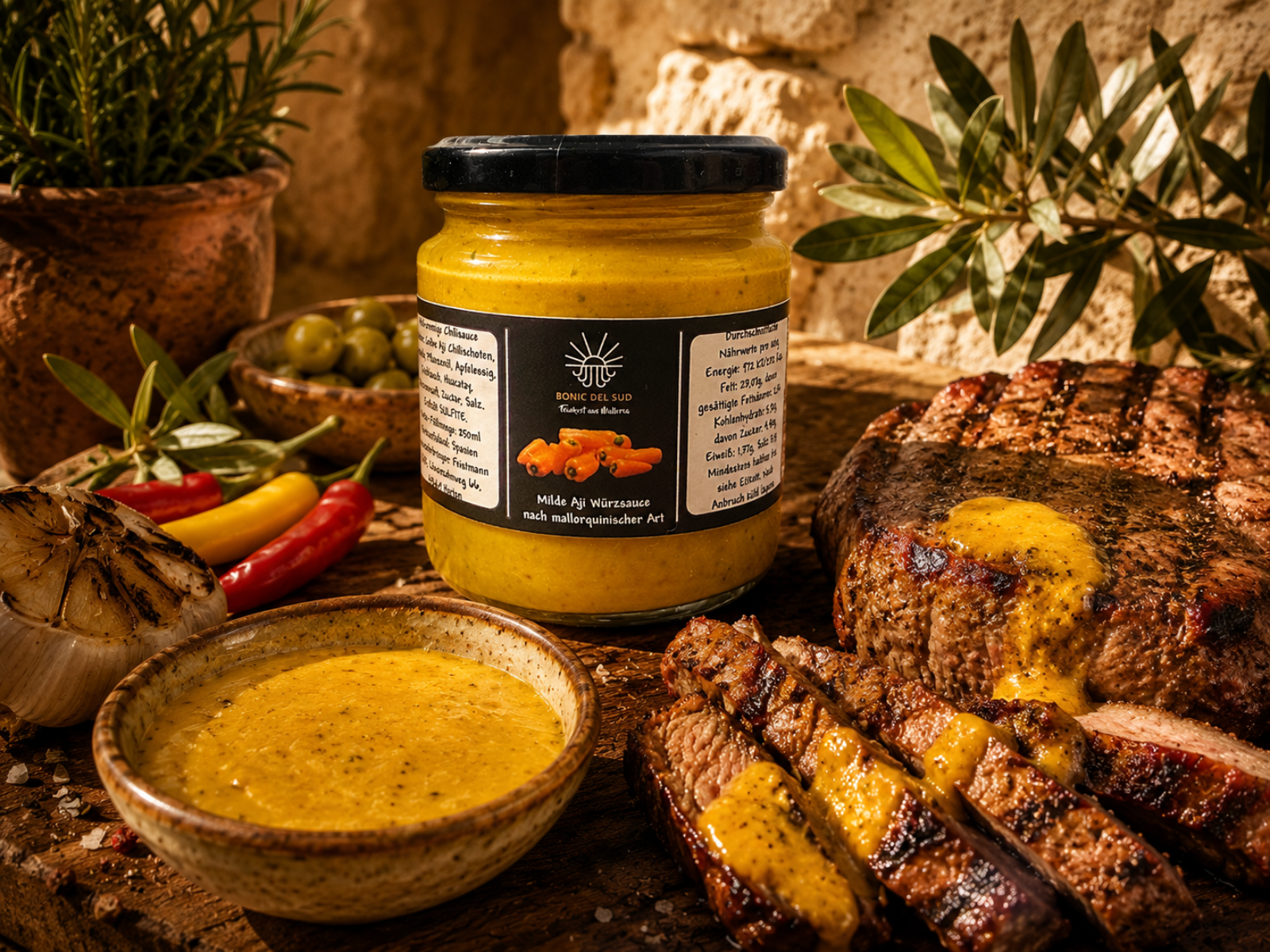 Gelbe "Aji Würzsauce" (mild)