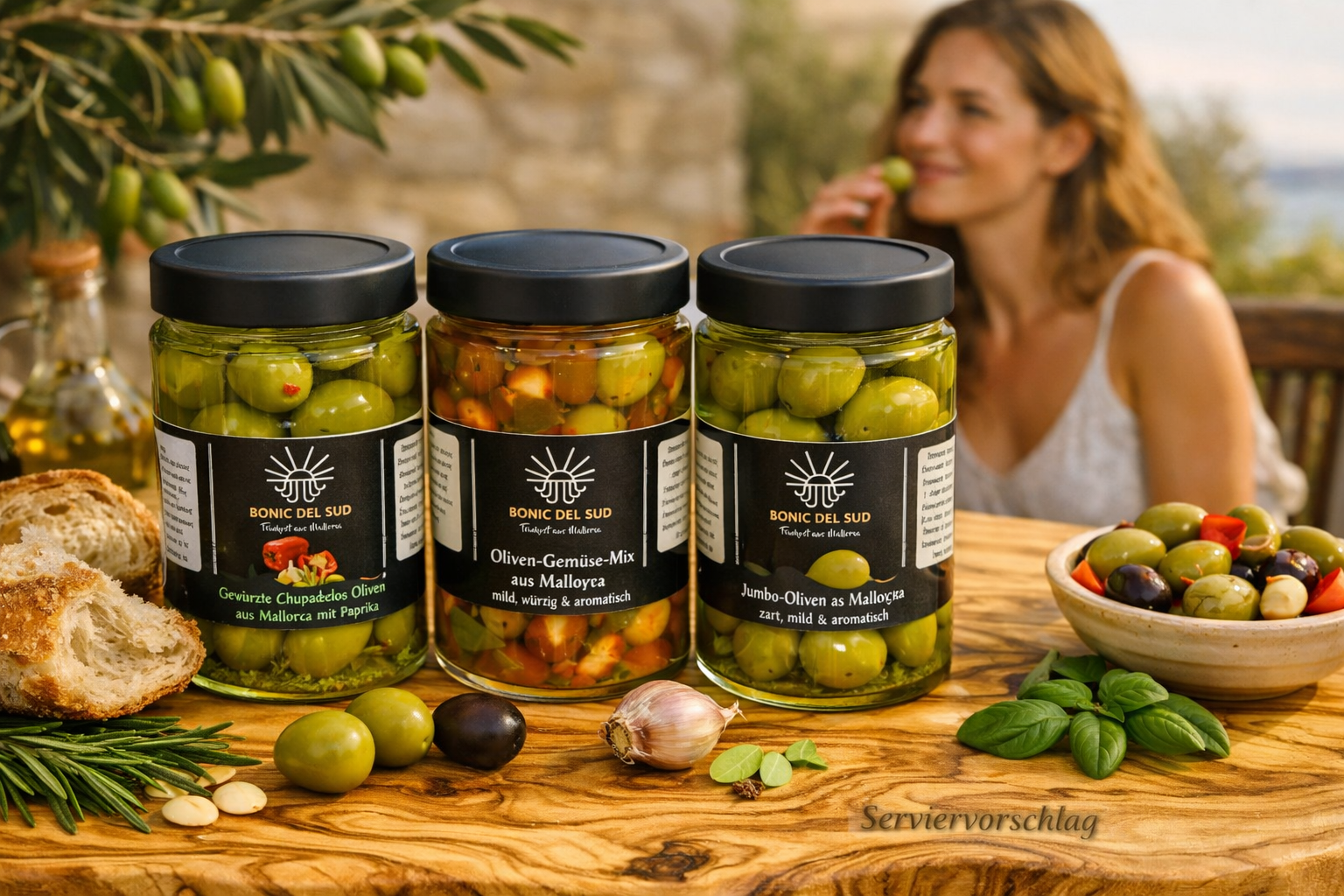 Oliven-Set aus Mallorca
